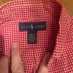 Ralph Lauren Polo boys Medium 10-12 button shirt